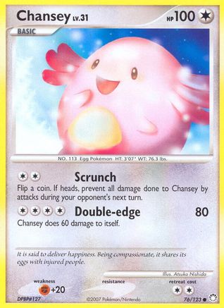 Chansey 076/123 Mysterious Treasures - Common