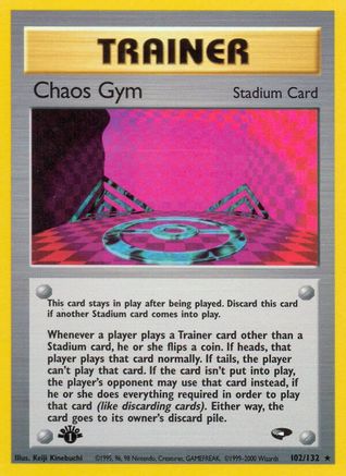 Chaos Gym 102/132 - 1st Edition Gym Challenge - Rare