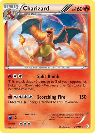 Charizard 020/149 - Holofoil Boundaries Crossed - Holo Rare