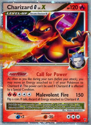 Charizard G Lv.X 143 - Holofoil Supreme Victors - Ultra Rare