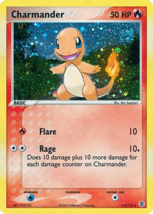 Charmander 113/112 - Holofoil FireRed & LeafGreen - Secret Rare