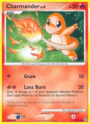 Charmander 082/132 - Reverse Holofoil Secret Wonders - Common