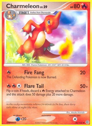 Charmeleon 046/132 - Reverse Holofoil Secret Wonders - Uncommon
