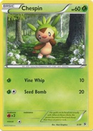 Chespin 003 - Holofoil Kalos Starter Set - Common