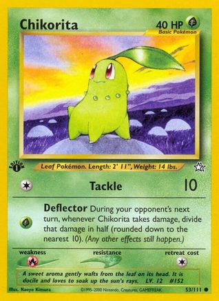 Chikorita (53) 053/111 - 1st Edition Neo Genesis - Common