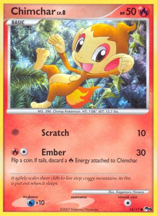Chimchar 014 - Holofoil POP Series 6 - Common