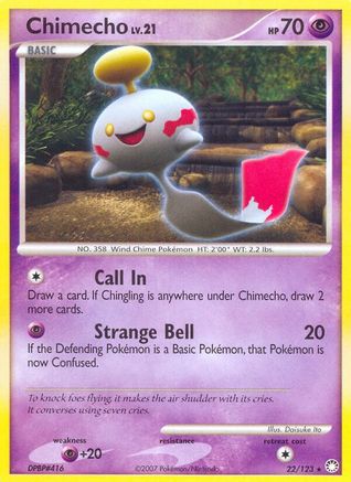 Chimecho 022 - Reverse Holofoil Mysterious Treasures - Rare