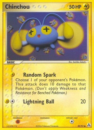 Chinchou 050/92 Legend Maker - Common