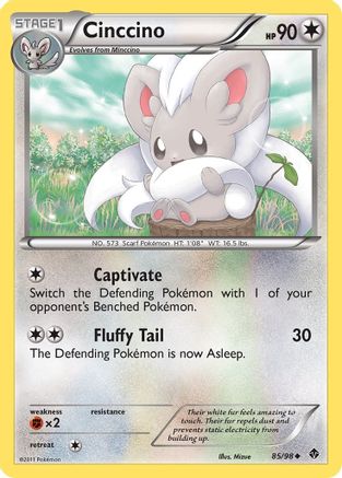 Cinccino 085 - Reverse Holofoil Emerging Powers - Uncommon
