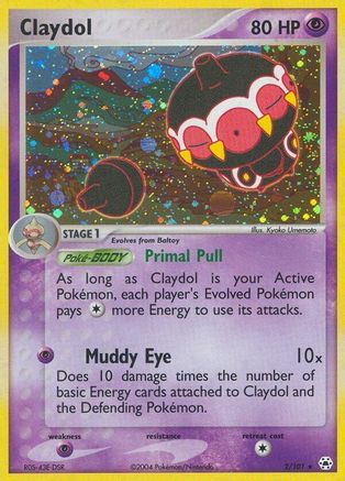 Claydol 002/101 - Reverse Holofoil Hidden Legends - Holo Rare
