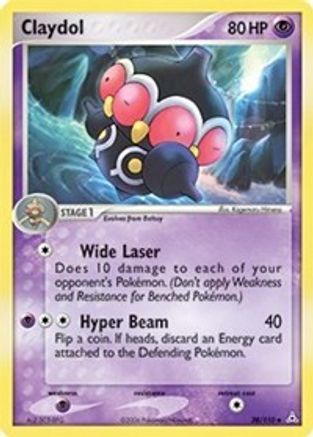 Claydol 038/110 - Reverse Holofoil Holon Phantoms - Uncommon