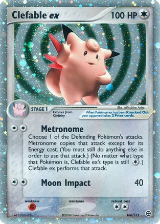 Clefable ex 106 - Holofoil FireRed & LeafGreen - Ultra Rare