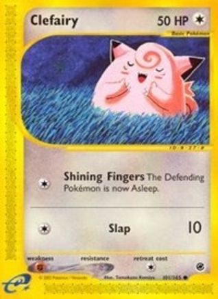 Clefairy 101/165 - Reverse Holofoil Expedition - Common