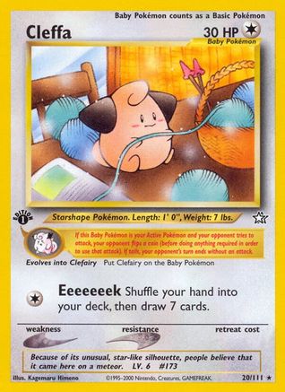 Cleffa 020/111 - 1st Edition Neo Genesis - Rare