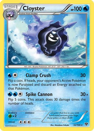 Cloyster 032 XY Base Set - Rare