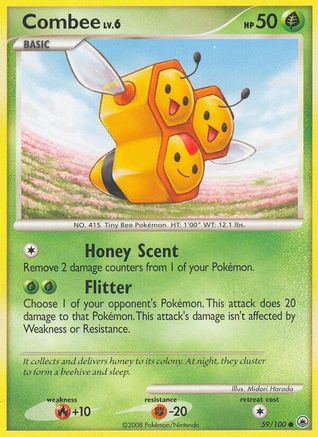 Combee 059 - Reverse Holofoil Majestic Dawn - Common