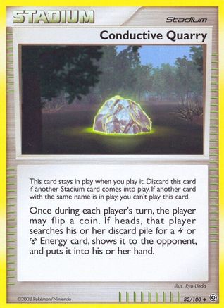 Conductive Quarry 082/100 - Reverse Holofoil Stormfront - Uncommon