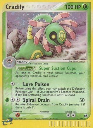 Cradily 003 - Holofoil Sandstorm - Holo Rare