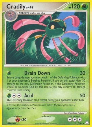 Cradily 021 Legends Awakened - Rare