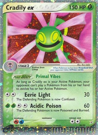 Cradily ex 090 - Holofoil Team Magma vs Team Aqua - Ultra Rare