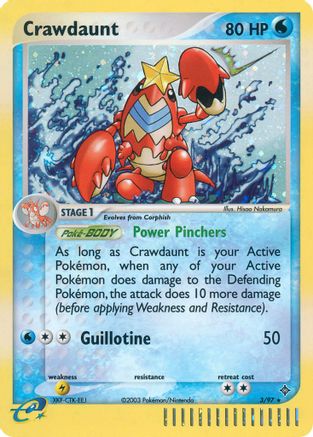 Crawdaunt 003/97 - Holofoil Dragon - Holo Rare