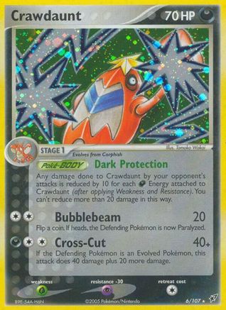 Crawdaunt 006 - Reverse Holofoil Deoxys - Holo Rare