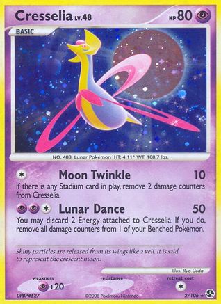 Cresselia 002 - Holofoil Great Encounters - Holo Rare