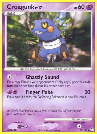 Croagunk 078/123 - Reverse Holofoil Mysterious Treasures - Common