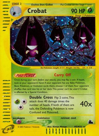 Crobat (H5) 0H5 - Holofoil Skyridge - Holo Rare
