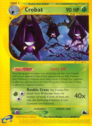 Crobat (6) 006 Skyridge - Rare