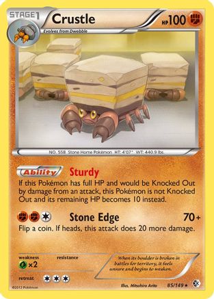 Crustle 085 - Holofoil Boundaries Crossed - Holo Rare