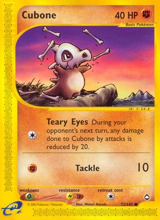 Cubone 072/147 Aquapolis - Common