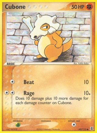 Cubone 060/113 - Reverse Holofoil Delta Species - Common