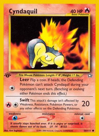 Cyndaquil (56) 056/111 - Unlimited Neo Genesis - Common