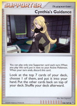 Cynthia's Guidance 136 - Reverse Holofoil Supreme Victors - Uncommon