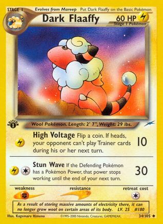 Dark Flaaffy 034/105 - 1st Edition Neo Destiny - Uncommon