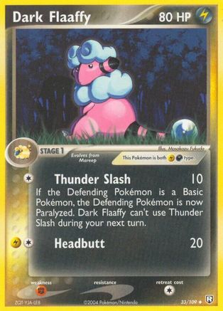 Dark Flaaffy 033/109 - Reverse Holofoil Team Rocket Returns - Uncommon