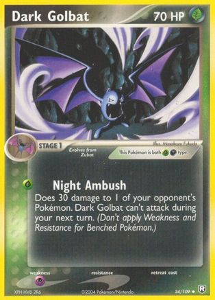 Dark Golbat 034/109 Team Rocket Returns - Uncommon