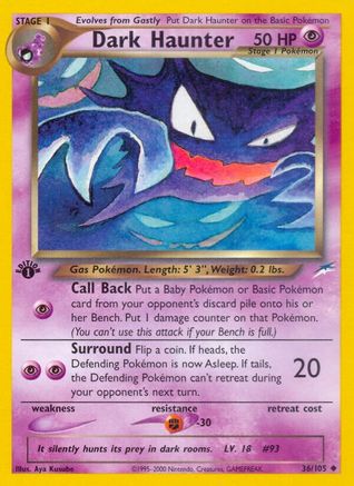 Dark Haunter 036/105 - Unlimited Neo Destiny - Uncommon