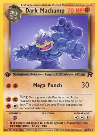 Dark Machamp (27) 027/82 - Unlimited Team Rocket - Rare