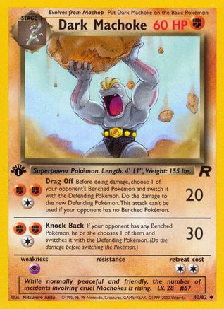 Dark Machoke 040/82 - Unlimited Team Rocket - Uncommon