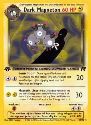 Dark Magneton (28) 028/82 - Unlimited Team Rocket - Rare
