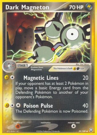 Dark Magneton 039 - Reverse Holofoil Team Rocket Returns - Uncommon