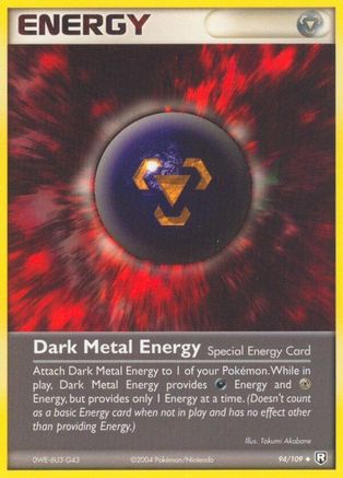 Dark Metal Energy 094 - Reverse Holofoil Team Rocket Returns - Uncommon