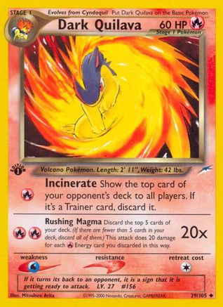 Dark Quilava 039/105 - Unlimited Neo Destiny - Uncommon