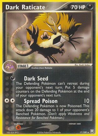 Dark Raticate 017 Team Rocket Returns - Rare