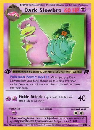Dark Slowbro (29) 029/82 - Unlimited Team Rocket - Rare