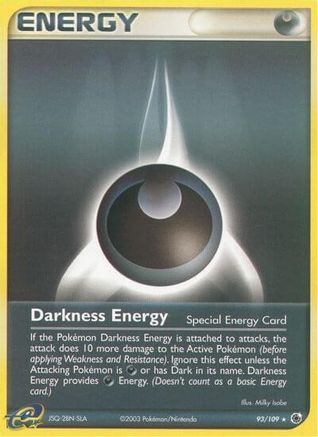 Darkness Energy (Special) 093/109 - Reverse Holofoil Ruby and Sapphire - Rare