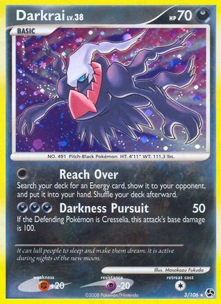 Darkrai (3) 003 - Holofoil Great Encounters - Holo Rare