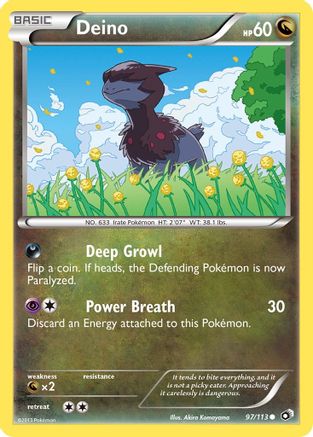 Deino 097 - Reverse Holofoil Legendary Treasures - Common
